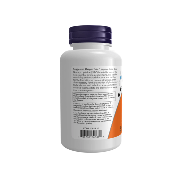 NAC 600mg, 100 cápsulas – Now - Image 3