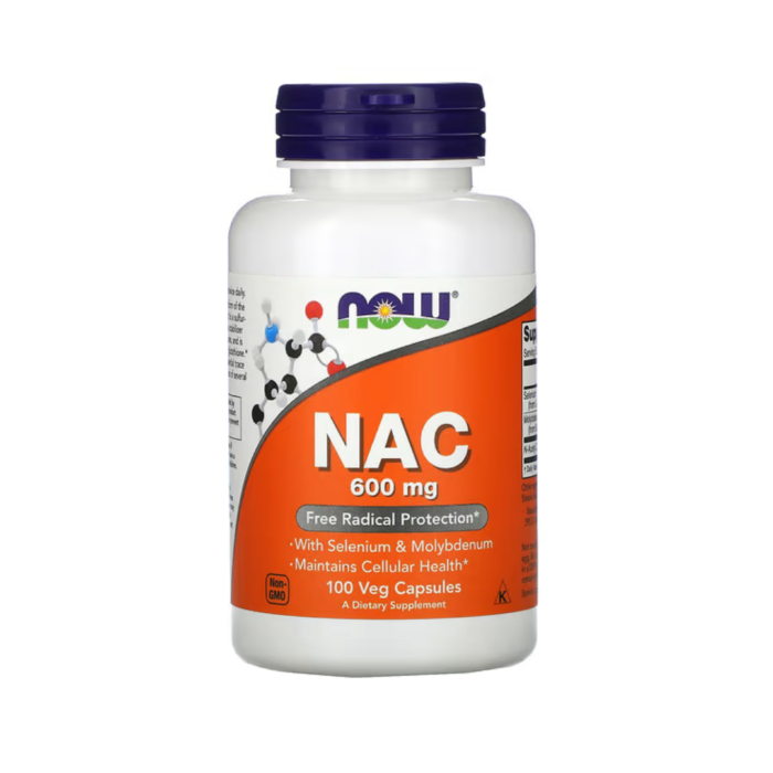 NAC 600mg, 100 cápsulas – Now